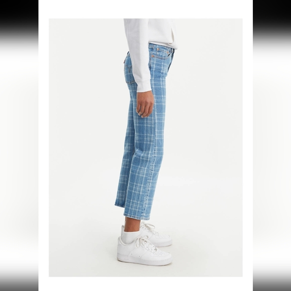 Plaid wedgie straight fit capris size 27 - Picture 2 of 7